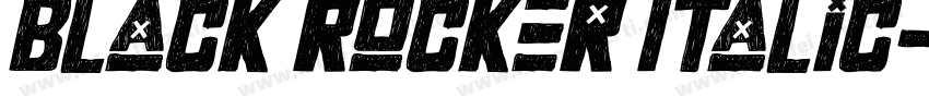 Black Rocker Italic字体转换